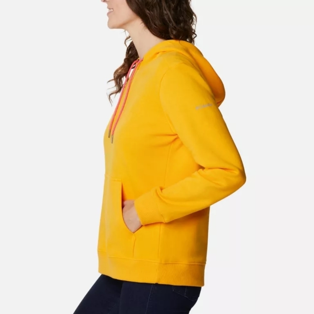 Columbia Logo Hoodie, Color Bright Marigold Size S - Picture 2 of 15